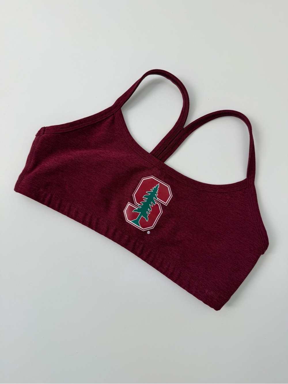 Beyond Yoga Stanford University Spacedye Slim Racerback Sports Bra Red S